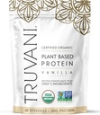 Truvani Vegan Pea Protein Powder | Vanilla | 20g Organic Plant Based Protein | 10 portioner | Keto | Gluten & Dairy Free | Low Carb | No Added Sugar