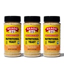 Bragg Nutritional Yeast Seasoning - Vegan, Gluten Free Cheese Flakes - Bra källa av protein och vitaminer - Nutritious Savory Parmesan Cheese Substitute - Non GMO Verified, 4,5 ounce, 3-Pack
