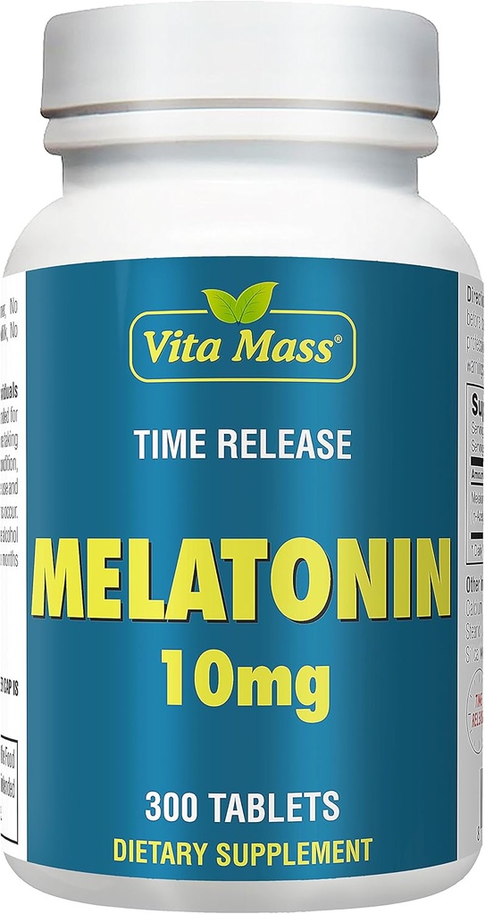 Melatonin 10 mg - TR Time Release - 300 tabletter - Maximal styrka