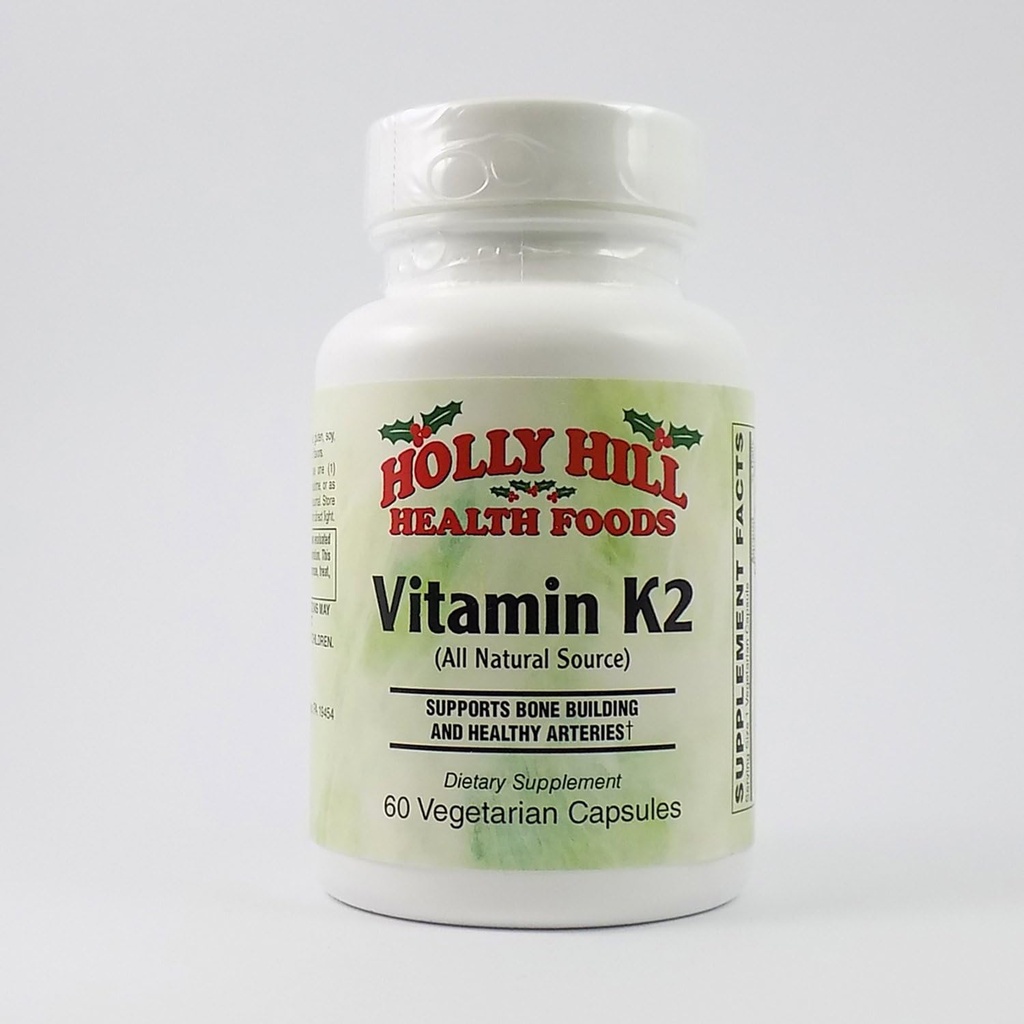 Holly Hill Health Foods, vitamin K2, 60 vegetariska kapslar
