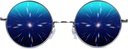 GloFX Diffraction Glasses | Hippie och Pilot Style Metal Frames med Mirror Lens och 3D Prism Rainbow Effect