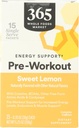 365 av Whole Foods Market, Pre-Workout Energy Support med koffein, enda serveringspaket, söt citron, 15 greve