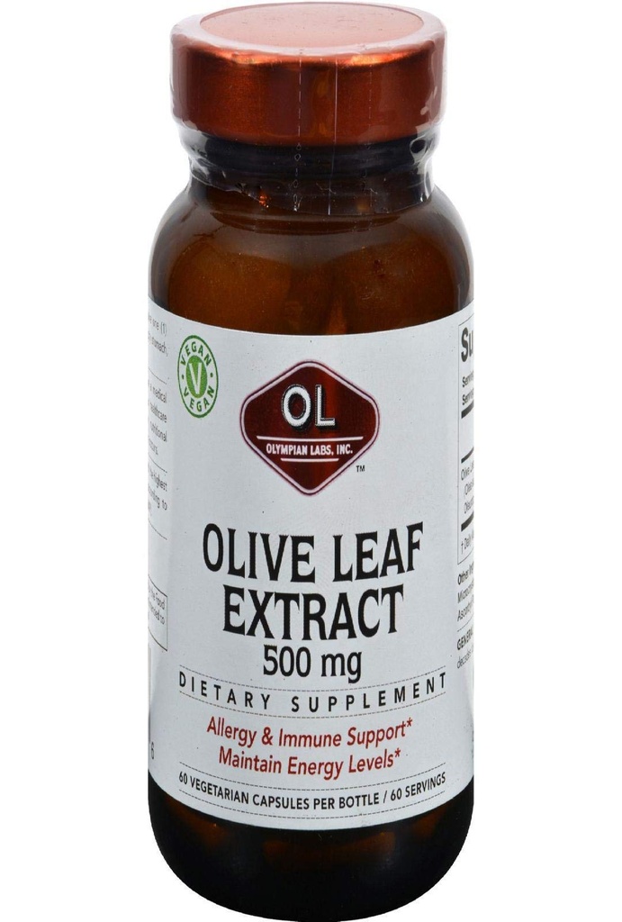 Olympiska Labs Olivblad Extrakt, 500 mg 60 kapsel