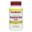 NutriBiotic - Grapefrukt utsäde extrakt kapslar 250 mg, 60 greve - Maximal styrka med bioflavonoider