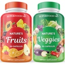 Superfood MD Fruits & Veggies Supplement - Whole Food Natural Superfoods - med Aloe Vera - Soy Free - 90 Count (Pack of 2)