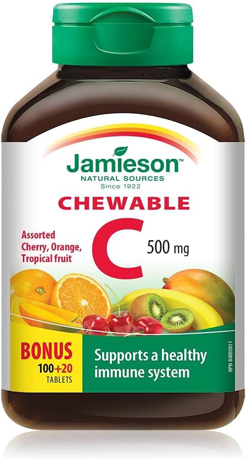 Jamieson Vitamin C Mixed Fruit 500mg 120 tabletter