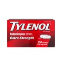 Tylenol Extra Strength Pain Relief Pills, Acetaminophen 500mg Caplets, Pain Reliever och Fever Reducer Medicine för Headache, Backache, Toothache & Minor Arthritis, 100 Count Bottle