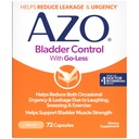 AZO Bladder Control med Go-Less Daily Supplement | Hjälper till att minska yrkesbrist, läckage på grund av skratt, nysning och träning | 72 kapslar