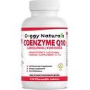 Coenzyme Q10 High Potency COQ10-40mg UBIQUINOL för hundar (120 flikar) Gjord i USA Q10 för hundar