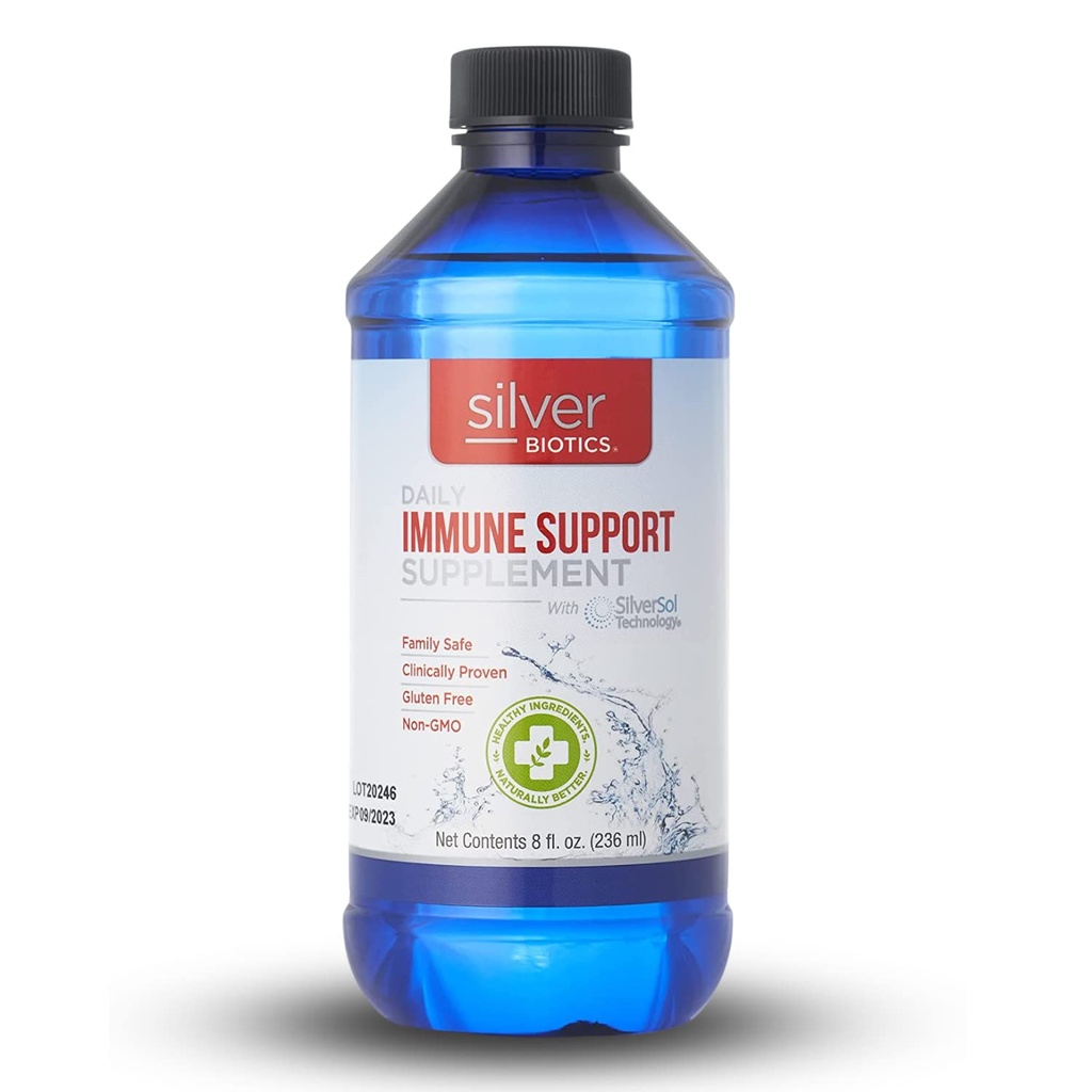 Silver Biotics Patented Multivalent SilverSol Technology | Ag4O4 10 PPM Immune Support | Bio-Hacking Immune Building Natural Support | 8 Fl Oz