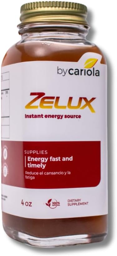Zelux Supplement 4 oz Energikälla - Mäns Test Booster - Natural Stamina - Uthållighet - Energi Booster - Damiana, Tribulus Terrestri, Ginkgo Biloba, Maca