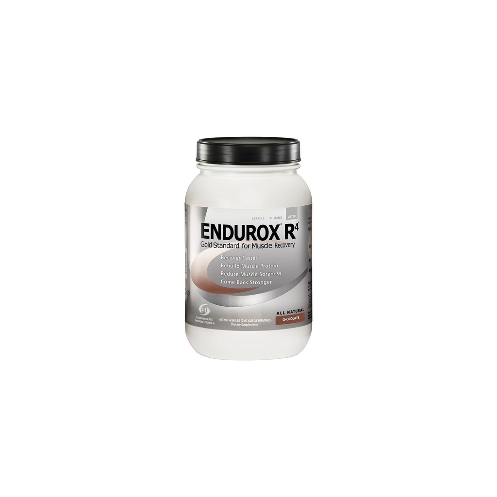 Endurox R4 av PacificHealh - All Natural Post Workout Recovery Drink Mix med Protein + Carbs & Electrolytes - för snabbare återhämtning, minskad ömhet och muskel återuppbyggnad - 28 portioner (Chocolate)