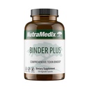 NutraMedix Binder Plus - Omfattande Toxin Binder & Body Detoxifier - Prebiotic Antioxidant Support + Inulin, Bentonite, Aloe Vera, Aktiverad Charcoal, Fulvic Minerals & Chitosan (120 kapslar)
