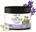 Matys Baby Chest Rub, Soothing Congestion Relief Vapor Rub för spädbarn 3 månader gamla +, Clean & Comforting Eucalyptus, Lavender, & Chamomile för sömn, icke-GMO, Petroleum Free, Menthol Free, 4,5 oz Tub