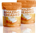 Superfoods Company Amazing Creamer med Collagen - Keto Creamer-Hyaluronic Acid & MCT Oil - Brain Boost & Curbs Cravings - Stöder Hälsosam hud och hår - Diet-Friendly [60 portioner] [Salted Caramel]