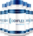 NutraRize (5 Pack) Odiflex Capsules, Premium Ear Health Formel, All-Natural Supplement för att skydda det inre örat, Officiella Hörsupportpiller, Odi Flex Reviews (300 kapslar)