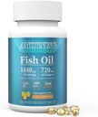 Fish-Oil Omega3-EPA DHA-Supplement Burpless-Softgels - 120Capsules 1440 mg per servering Mini Size Healthy Heart Support Fatty Acids Supplement hjälper till att upprätthålla hälsosam triglyceridnivåer