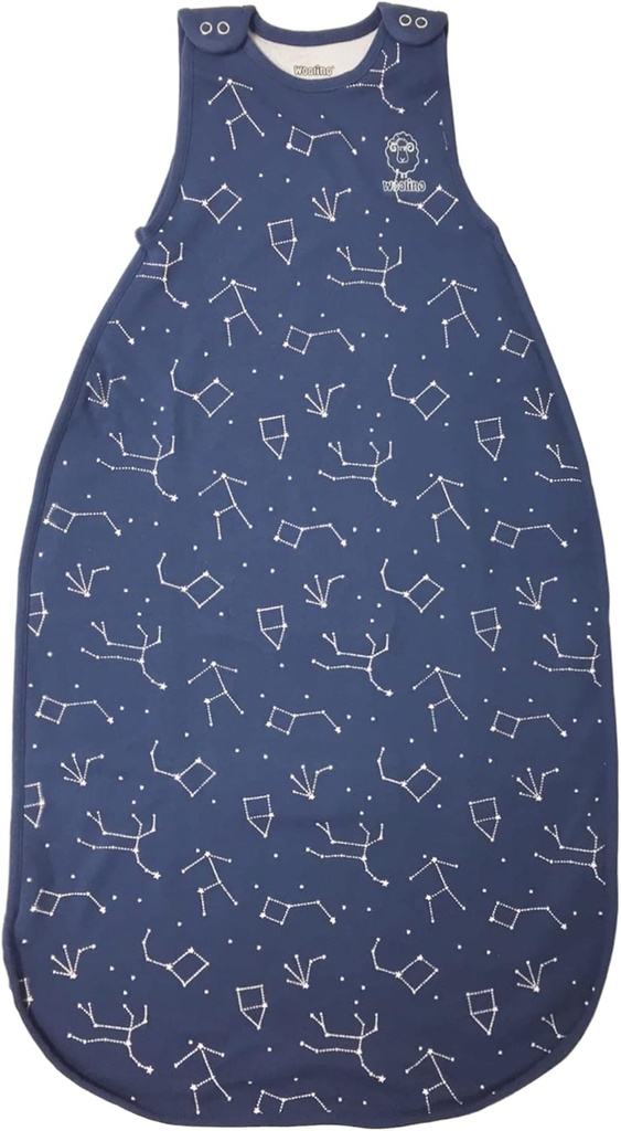 Woolino Big Kid Sleeping Bag, 4 Season Baby Sleep Sack, Merino Wool och ekologisk bomull bärbar filt, 4-6 år