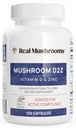 Real Mushrooms Zink och Vitamin D2 Capsules - med organisk Chaga och Reishi Mushroom Extracts - Vitaminer för övergripande Wellness Support - Vegan, Non-GMO, Gluten-Free - 120 Count Mushroom Supplement