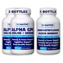 Alpha GPC & Uridine 2X 60 kapslar + Phosphatidylserine & Bacopa 1x 120 kapslar, 2 månaders leverans