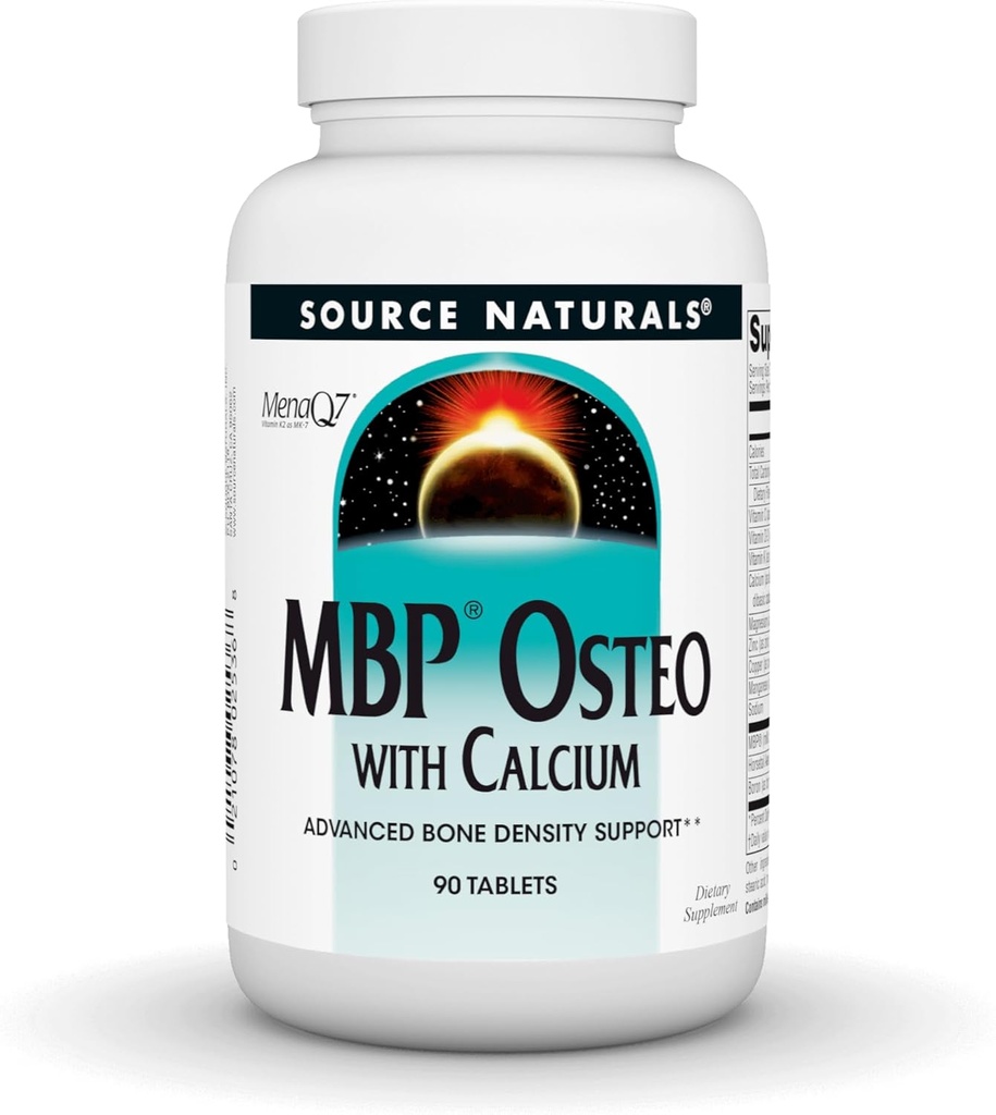 Källa Naturals MBP Osteo med Calcium, Advanced Bone Density Support*, 90 tabletter