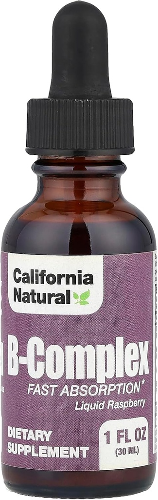 Kalifornien Natural B Complex Sublingual Supplement, Raspberry, 1 Ounce
