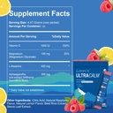 UltraCalm Super Cortisol Drink, Calm Magnesium Glycinate Powder (30 portioner), L-theanin, Ashwagandha, vitamin D, No Sugar, Raspberry Lemonade Electrolytes Powder-1