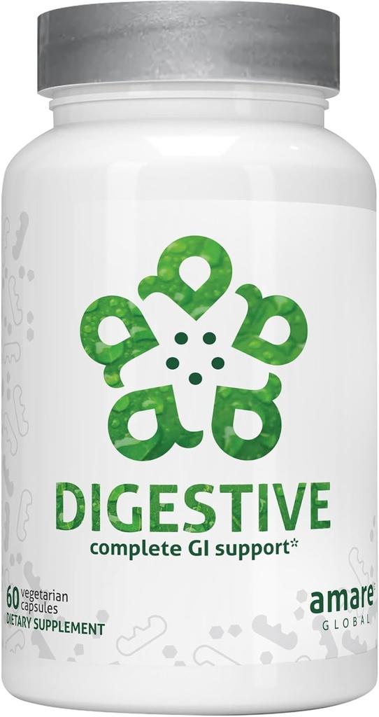 Digestive Complete GI stöd för övre, medel- och lägre gastrointestinalt system, 60 kapslar