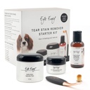 Eye Envy Dog Tear Stain Remover Starter Kit med ProPowder Brush | Stain Solution, Applicator Pads, Stain Powder och Small Applicator Brush | Varar 30-45 dagar