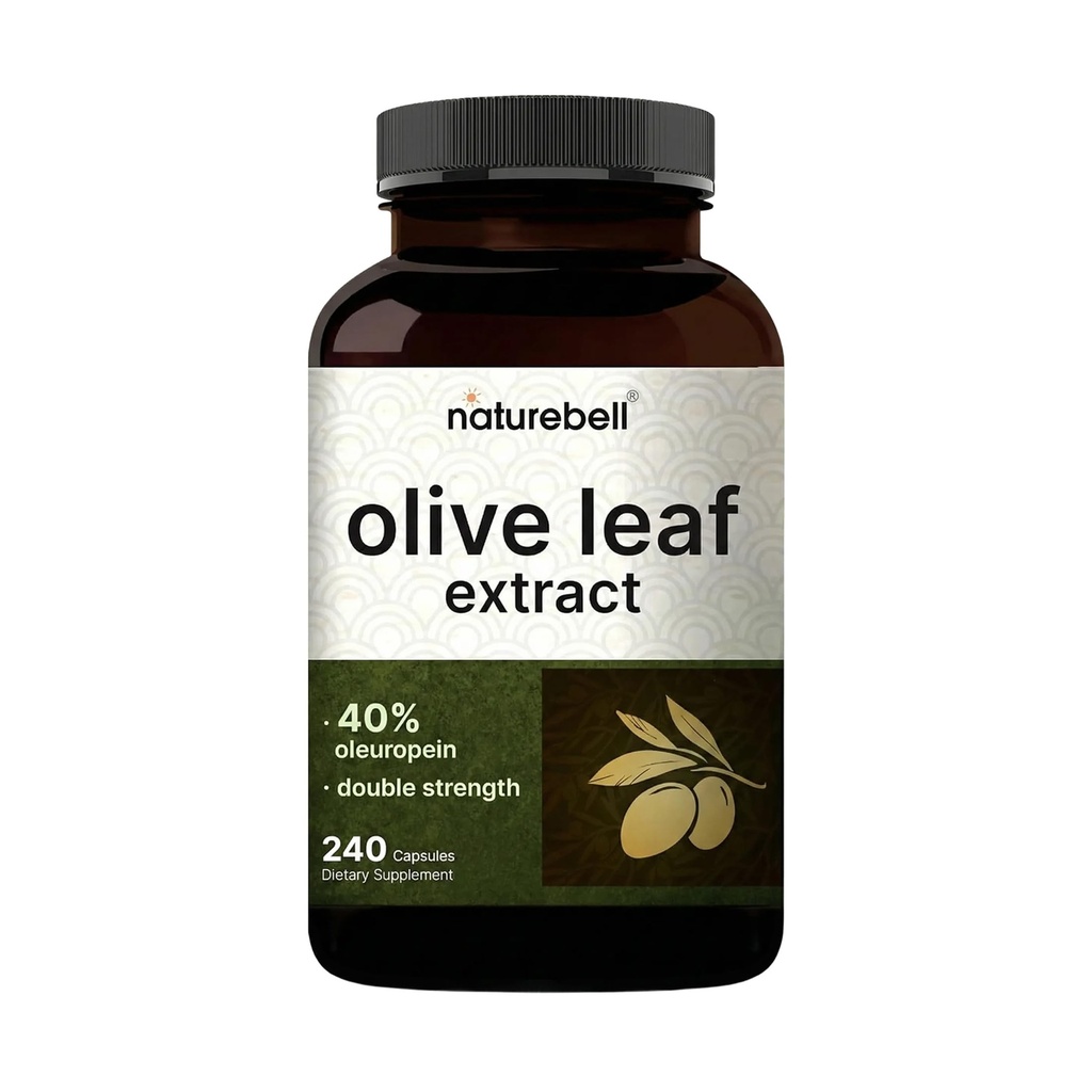 Olivblad Extract 30000mg, 240 kapslar | 40% Aktiv Oleuropein, 50:1 Herbal Equivalent - Rik i polyfenol & Flavonoid Antioxidanter för immun & hjärthälsa - Icke-GMO