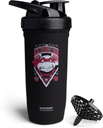 Smartshake TMNT Ninja Power Reforce Stainless Steel Protein Shaker Bottle 900 ml | 30 oz - Leakproof Screw-on Lid - BPA Free - Unisex - Svart