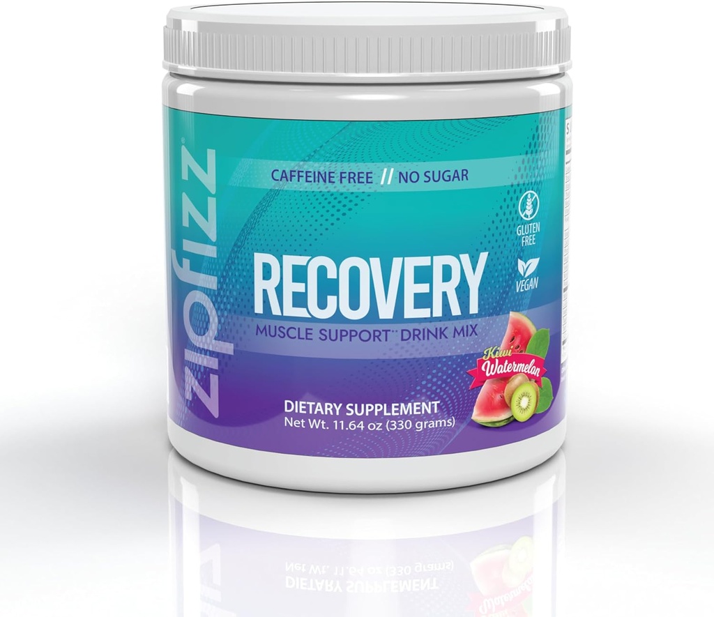 Zipfizz Muscle Recovery Drink Mix: Förbättra prestanda med vitaminer, mineraler och aminosyror för snabb muskelreparation och återhämtning - Inkluderar L-Glutamin, Tart Cherry Extract, L-Carnitine