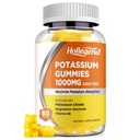 Kalium Gummies 1000mg, Maximera kaliumabsoption Blend med vitamin B6 Magnesium, kaliumcitrat tillskott för vuxna, sockerfri, 60 greve