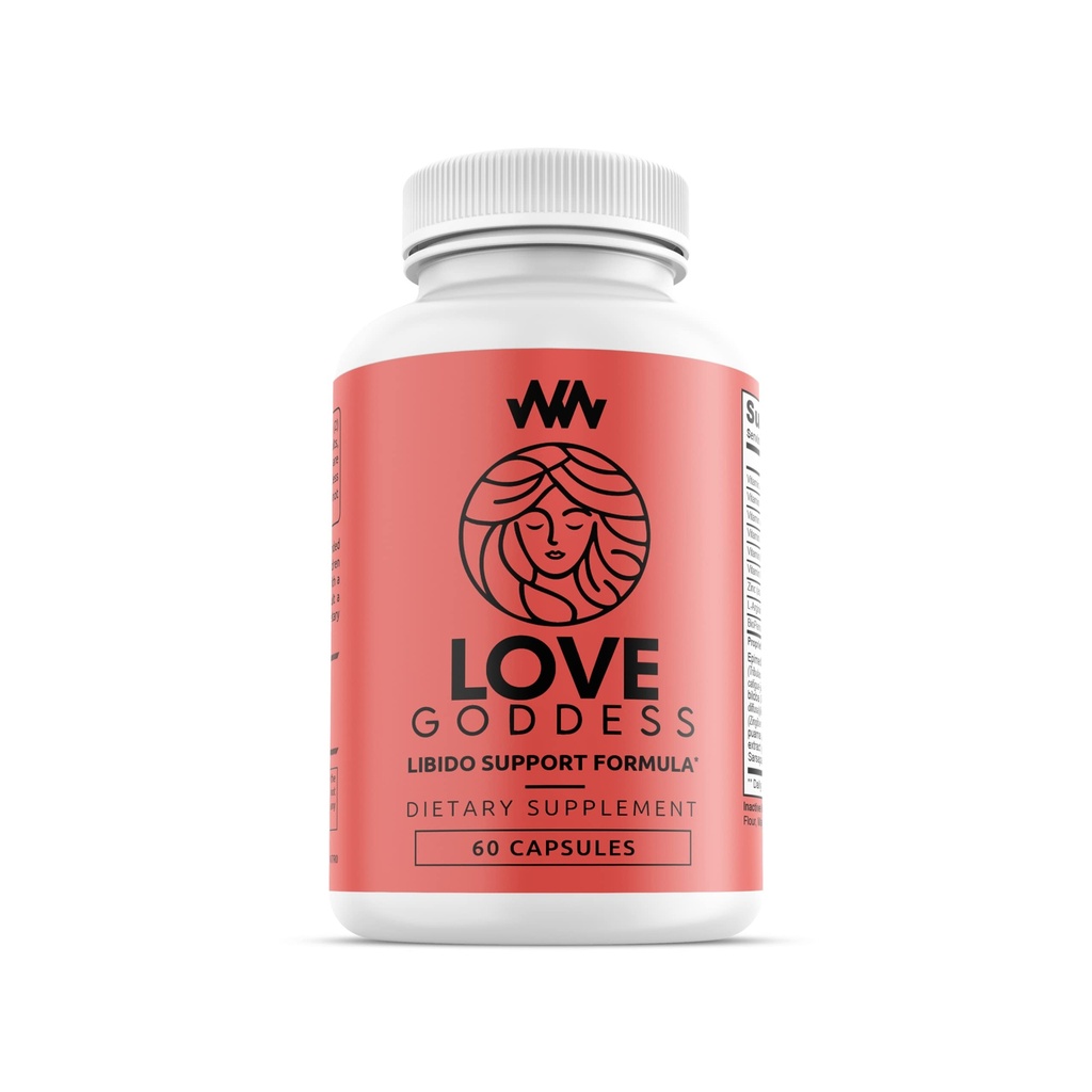 Womens Supplement som ökar Libido | Förbättra intimitet, passion och önskan | Miura Puama för kvinnlig specifik upphetsning | Kärlek Gudinna | Vitamin | Warped Wellness