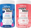 Bellway Super Fiber Powder + Frukt, Mixed Berry Super Fiber Powder + Collagen, Strawberry Lemonade