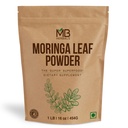 MB Herbals Moringa Leaf Powder 1 lb / 16 oz (454 Gram) | 100% Pure Moringa Powder | Lätt blandningar i drycker och smoothies | Inga konserveringsmedel