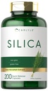 Carlyle Silica Supplement Capsules | 200 greve | från Horsetail Extract | Non-GMO & Gluten Free