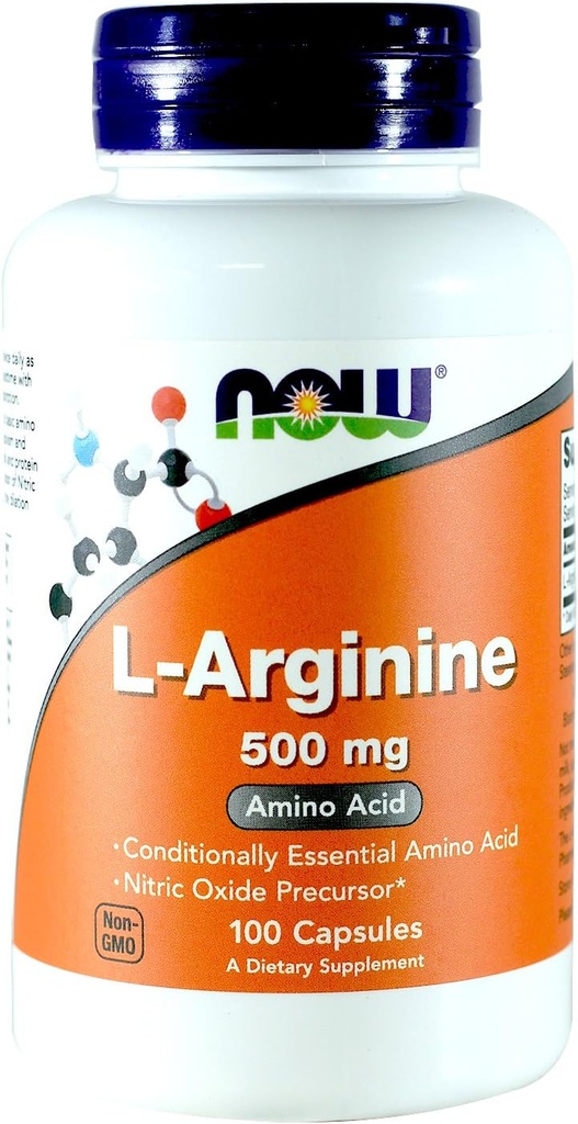Nu livsmedel Arginine 500mg, 100 kapslar (Pack of 2)