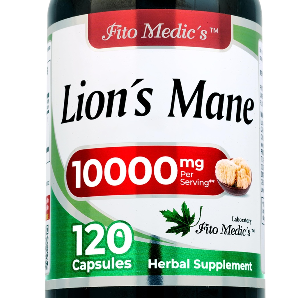 Lab | Lions Mane | 120 kapslar | Lions Mane Supplement | Lions Mane Supplement Capsules | Mushroom Supplement | Ultra High Absorption.