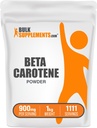 BulkSupplements.com Beta Carotene Powder - Beta Carotene Supplement, Vitamin A Supplement for Immune and Vision Support - Gluten Free, 900mg per Servering, 1kg (2,2 lbs) (Pack of 1)