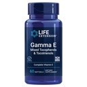 Livslängd Gamma E Mixed Tocopherols & Tocotrienols - Fullständig Vitamin E Spectrum, Antioxidantskydd - Icke-GMO, Glutenfri - 60 Softgels