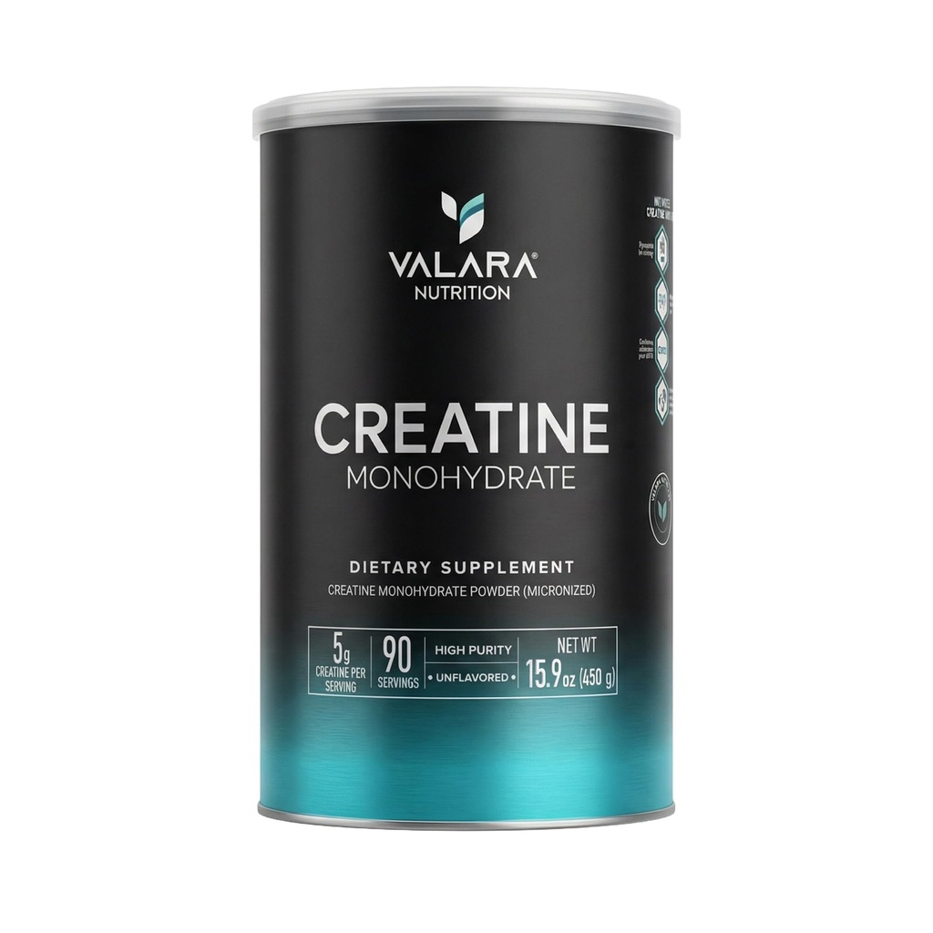 Kreatinmonohydratmikroniserad pulver 450g, 90 portioner, 5000mg Per Serv (5g) Osmakad, Vegan och Keto Friendly