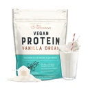 Live Conscious Vegan Pea Protein Powder - Vanilla Dream Flavor | Plant-Based Vegan Protein Blend - Pea, Brown Rice, Pumpkin, Sacha Inchi | 20 portioner 18 oz