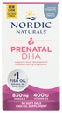 Nordic Naturals Pro Prenatal DHA, Unflavored - 830 mg Omega-3 + 400 IE Vitamin D3-90 Soft Gels - Stöder hjärnutveckling hos spädbarn under graviditet och aktning - Icke-GMO - 45 portioner