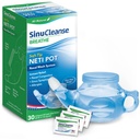SinuCleanse Soft Tip Neti Pot Nasal Wash System, lindrar Nasal Congestion på grund av Cold & Flu, Dry Air, Allergier, 30 All-Natural Saline Packets, Made in USA