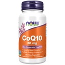 NOW Foods Supplements, CoQ10 30 mg, Pharmaceutical Grade, All-Trans Form som produceras av Fermentation, 120 Veg Capsules