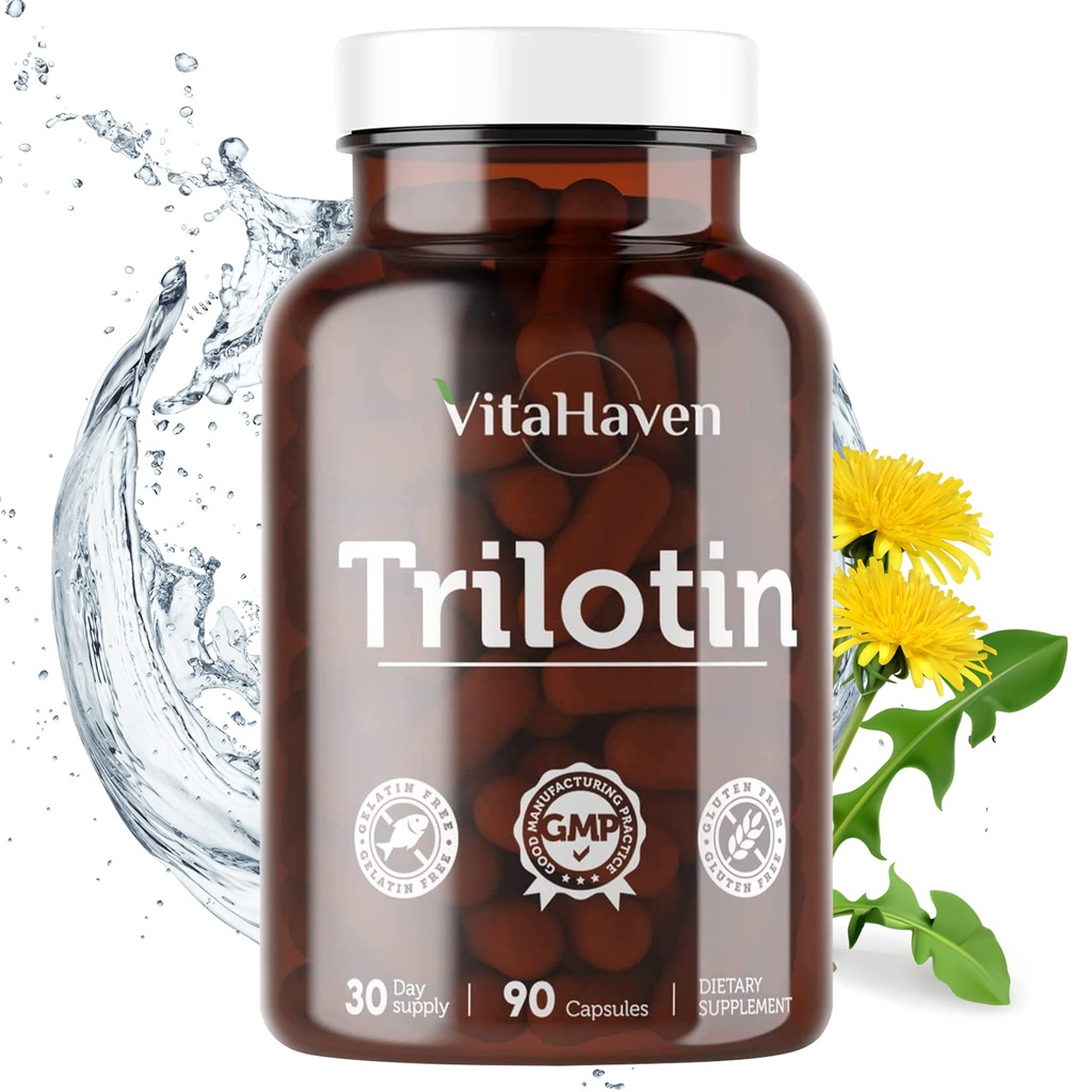 Trilotin: Swollen Feet and Ankles Treatment for Women and Men with Edema of The Lower Leg - Reduce Swelling in Feet and Ankles from Water Retention - Inkluderar: Dandelion Root, Parsley Leaf & More