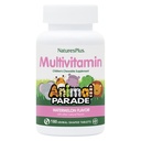 Natures Plus Animal Parade Children's Chewable Multivitamin, Watermelon - 180 Djurformade tabletter - främjar hälsa och välbefinnande - Vegan, Glutenfri - 90 portioner