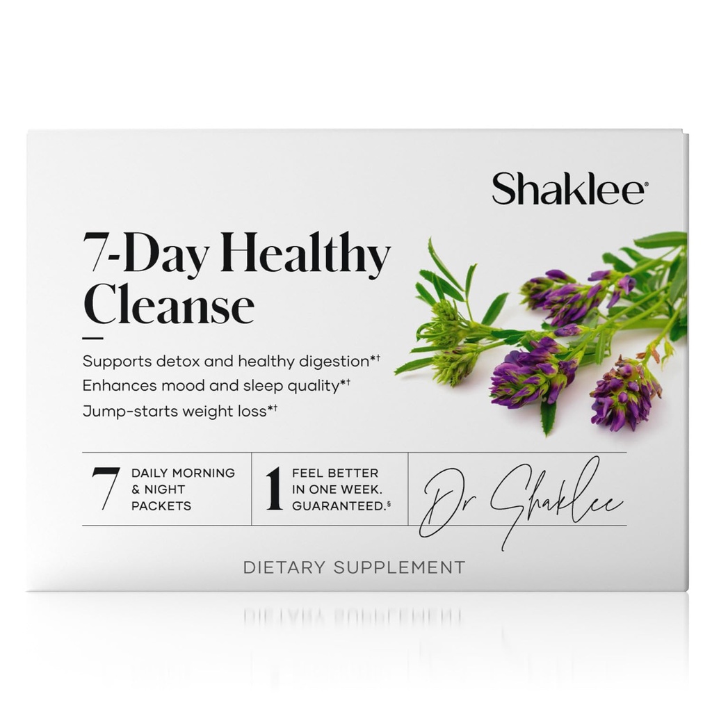 Shaklee - 7-dagars hälsosam rengöring: komplett systemåterställning och energiökning - med probiotika, leverstöd och växtbaserade rengöring - steg-för-steg guide - 7 dagliga morgon- och nattpaket