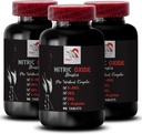 L-citrullin och l-arginintillskott - Nitric Oxide Booster - Uthållighet, Nitric Oxide Flow, Styrketräning, Fitness Support, Pre-Gym Boost, Muscle Pump, Physical Boost 3 Bottles 270 tabletter